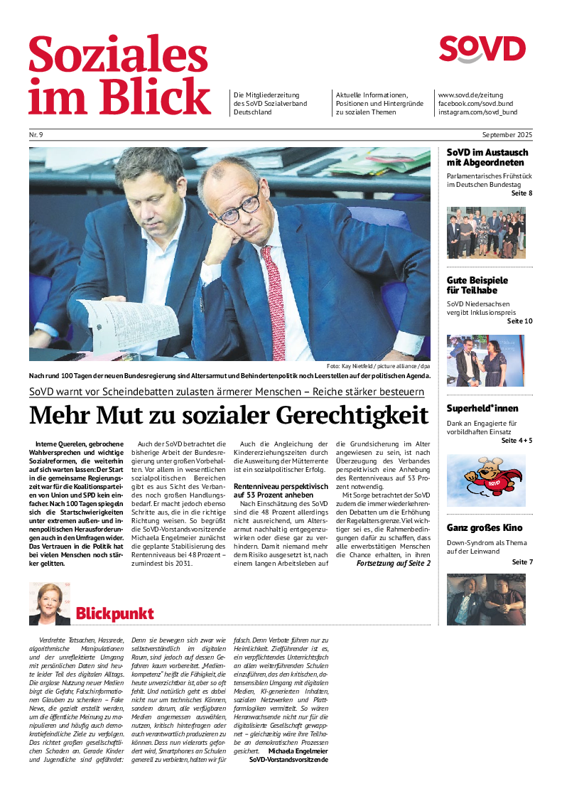 SoVD-Zeitung 09/2025 (Bayern, Hessen)