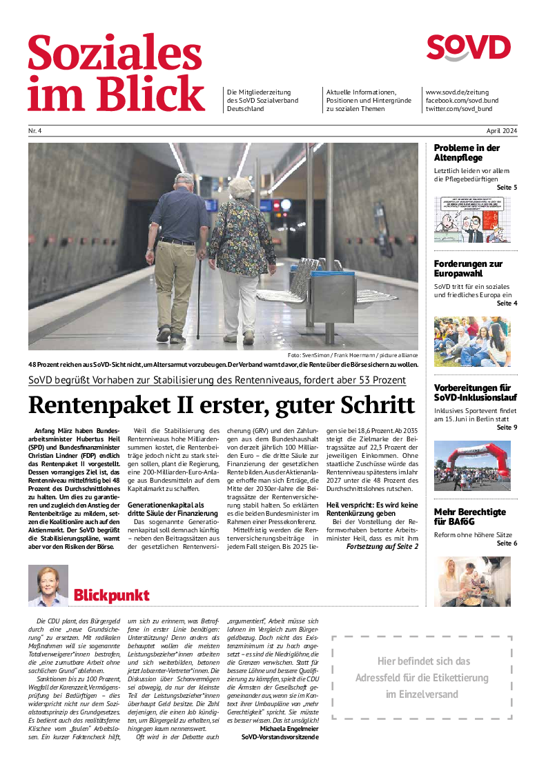 SoVD-Zeitung 04/2024 (Bayern, Hessen)