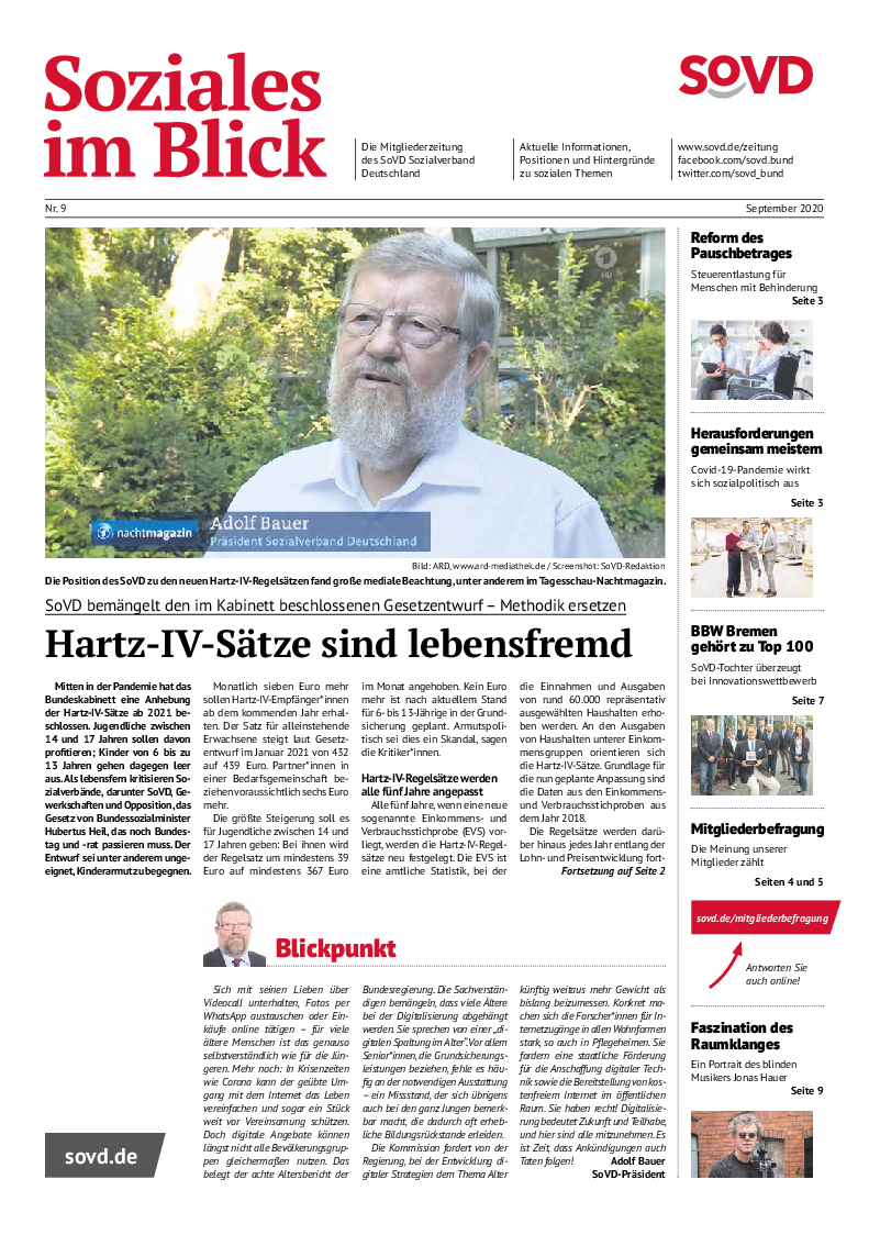 SoVD-Zeitung 09/2020 (Bayern)