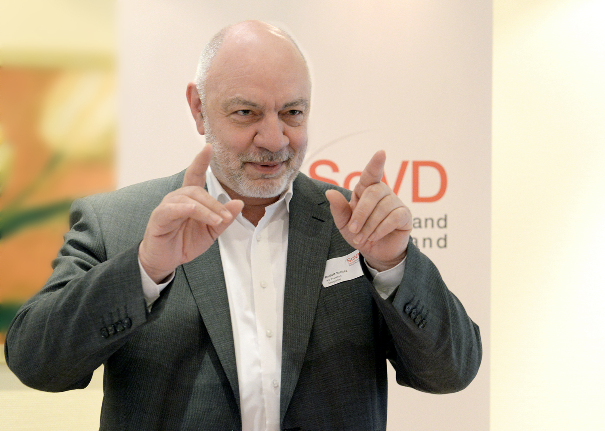 Rudolf Schulz, Vorsitzender des SoVD-Landesverbandes Hessen